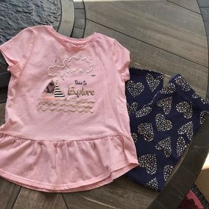 Epic Thread NWOT Top & Legging Set Sz 6X